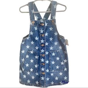 Wonder Nation Spangled Overall Toddler Girl Dress Size 4T